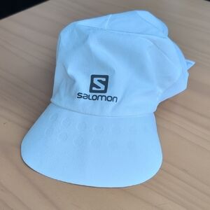 Salomon White Running Cap